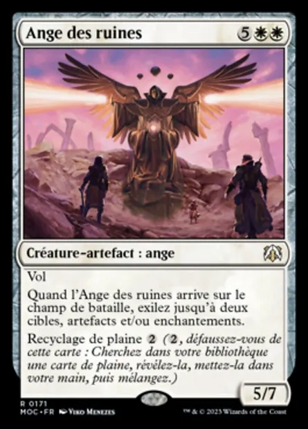 Ange des ruines, carte Magic MOC 171 — extension March of the Machine Commander