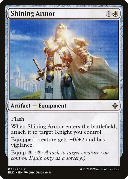 Shining Armor, Magic card ELD 29 — Throne of Eldraine set