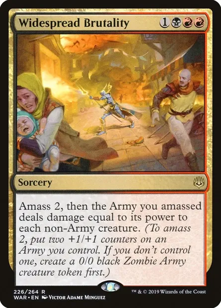 Widespread Brutality, Magic card WAR 226 — War of the Spark set