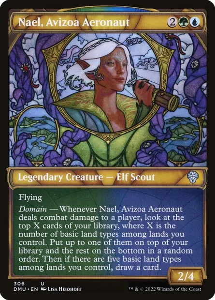Nael, Avizoa Aeronaut, Magic card DMU 306 — Dominaria United set