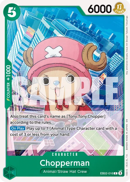 Chopperman, One Piece card EB02-016 — Anime 25th Collection set