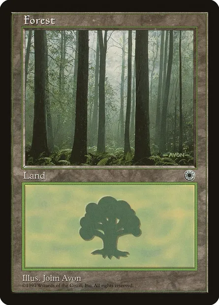 Forêt, carte Magic POR 214 — extension Portal