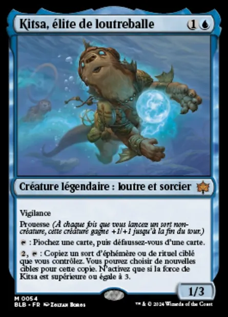 Kitsa, élite de loutreballe, carte Magic BLB 54 — extension Bloomburrow