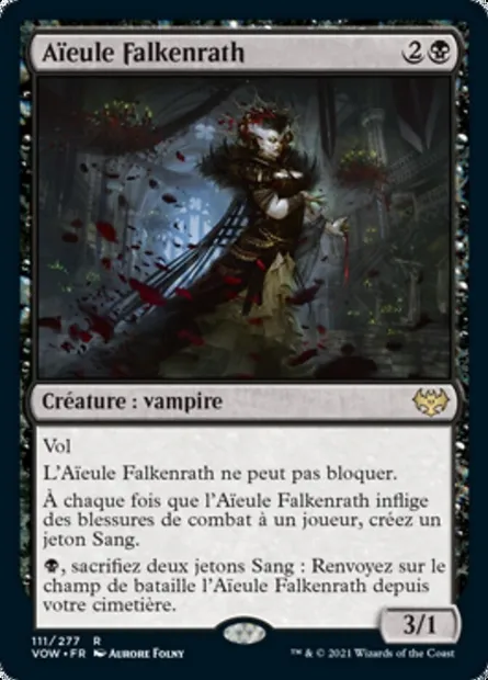 Aïeule Falkenrath, carte Magic VOW 111 — extension Innistrad : noce écarlate