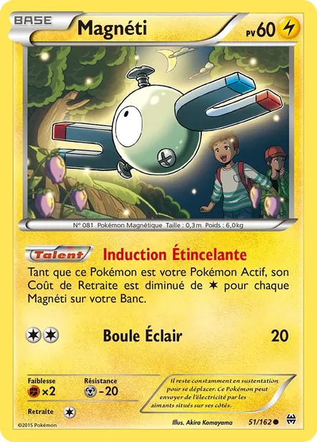 Magnéti, carte Pokémon BKT 51 — extension Impulsion Turbo