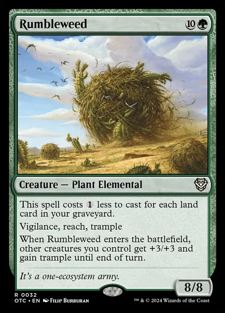 Rumbleweed, Magic card OTC 32 — Outlaws of Thunder Junction Commander set