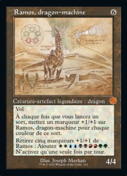Ramos, dragon-machine, carte Magic BRR 110 — extension The Brothers' War Retro Artifacts