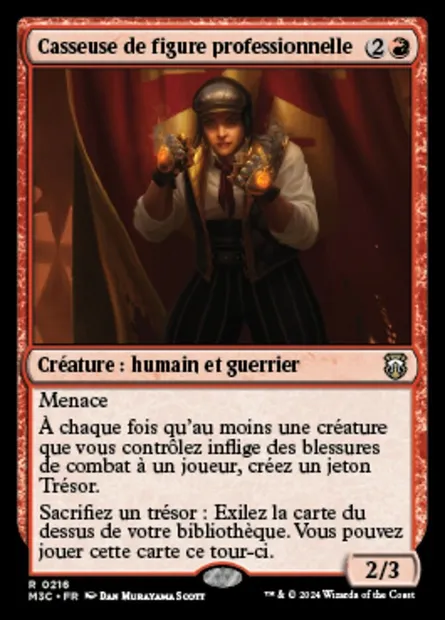 Casseuse de figure professionnelle, carte Magic M3C 216 — extension Modern Horizons 3 Commander