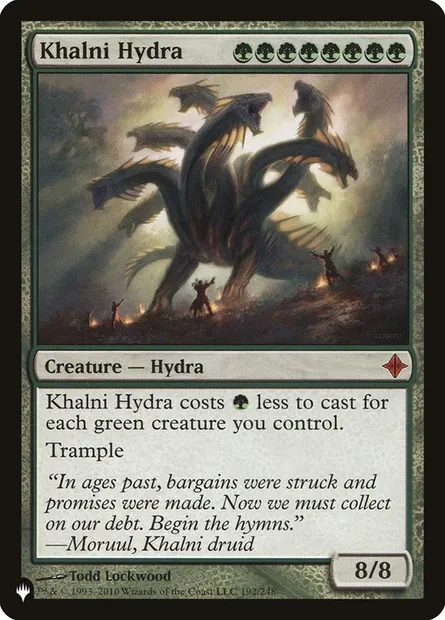 Khalni Hydra, Magic card PLST ROE-192 — The List set