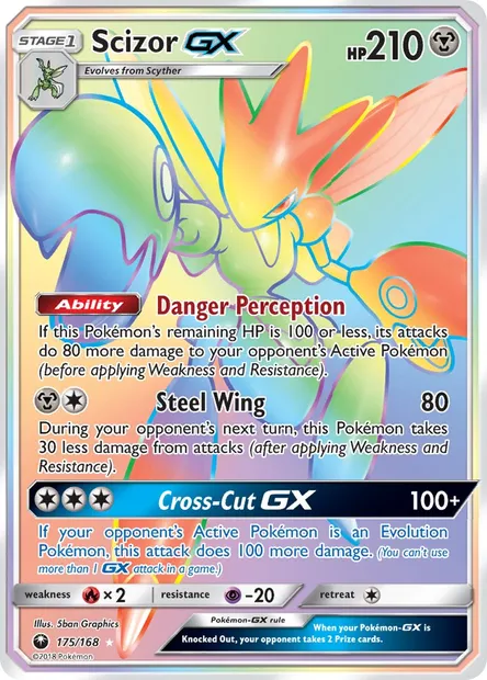 Scizor GX, Pokémon card CES 175 — Celestial Storm set