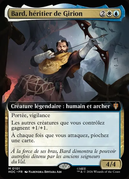 Bard, héritier de Girion, carte Magic HOC 101 — extension The Hobbit Eternal