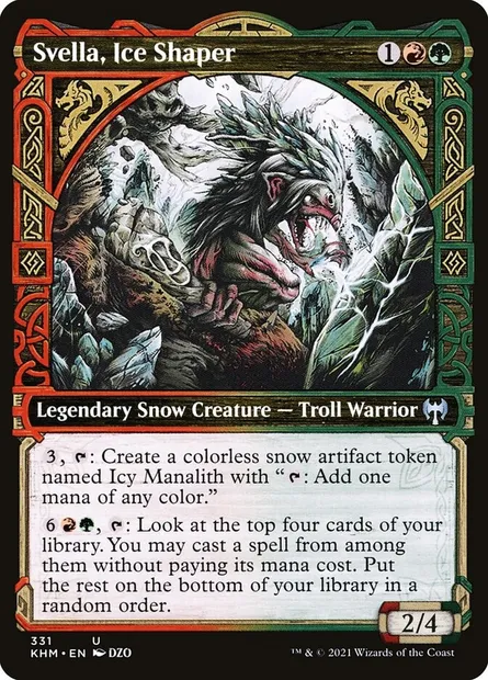 Svella, Ice Shaper, Magic card KHM 331 — Kaldheim set