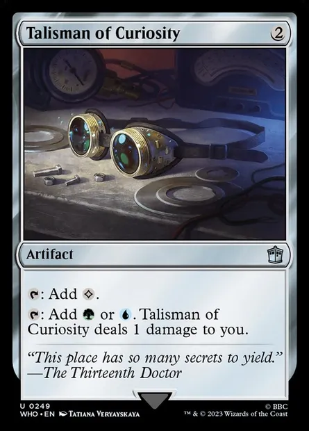 Talisman of Curiosity, Magic card WHO 249 — Doctor Who set