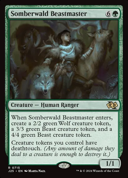 Somberwald Beastmaster, Magic card J25 715 — Foundations Jumpstart set