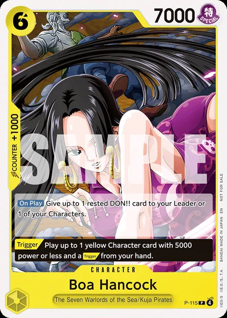 Boa Hancock, One Piece card P-115 — Promotion card set