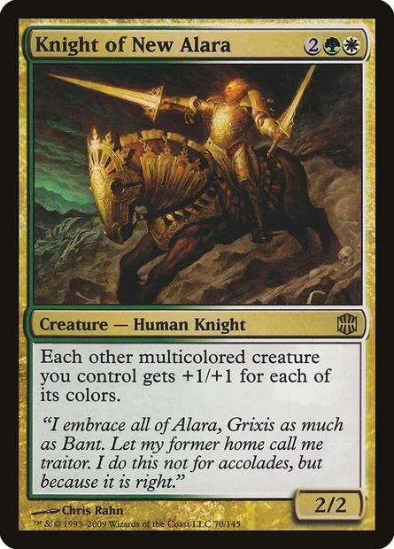Knight of New Alara, Magic card ARB 70 — Alara Reborn set