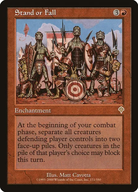 Stand or Fall, Magic card INV 171 — Invasion set