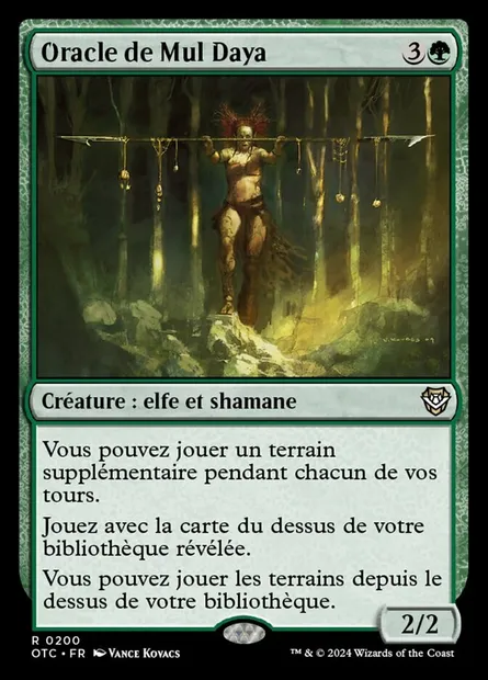 Oracle de Mul Daya, carte Magic OTC 200 — extension Outlaws of Thunder Junction Commander