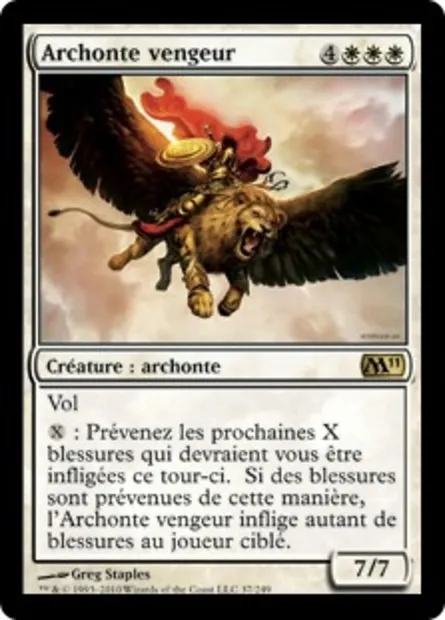 Archonte vengeur, carte Magic M11 37 — extension Magic 2011