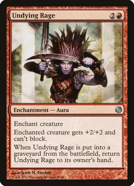 Undying Rage, Magic card DDL 26 — Duel Decks: Heroes vs. Monsters set