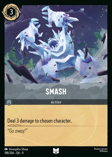 Smash, Disney Lorcana card CH9-198 — Fabled set