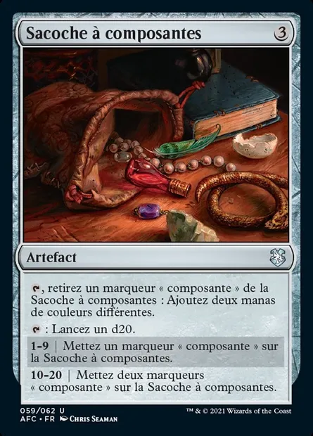Sacoche à composantes, carte Magic AFC 59 — extension Forgotten Realms Commander