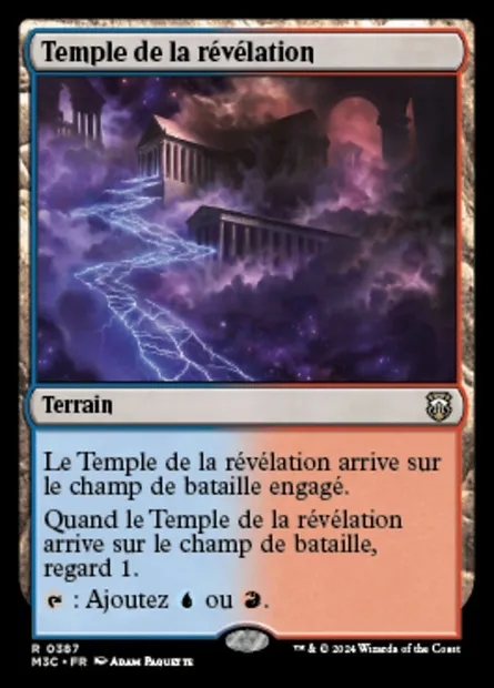 Temple de la révélation, carte Magic M3C 387 — extension Modern Horizons 3 Commander