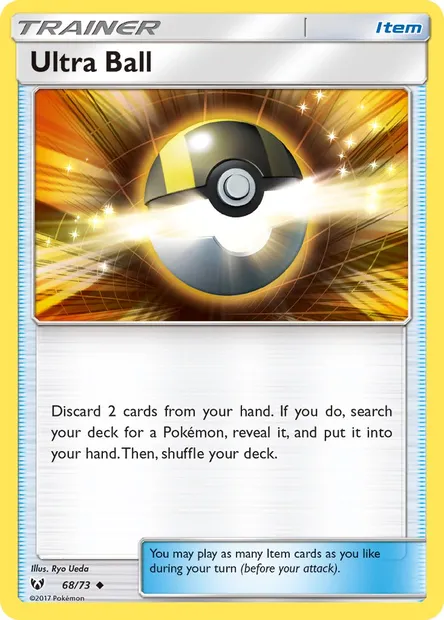 Ultra Ball, Pokémon card SLG 68 — Shining Legends set