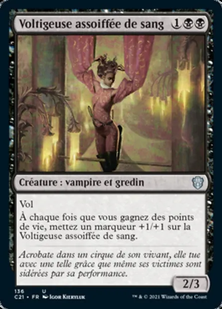Voltigeuse assoiffée de sang, carte Magic C21 136 — extension Commander 2021