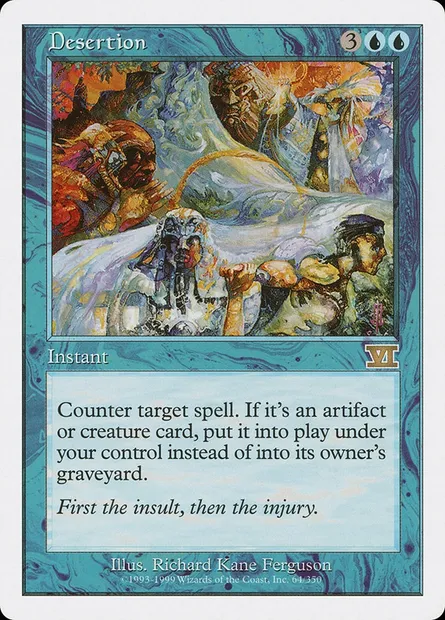 Désertion, carte Magic 6ED 64 — extension Classic Sixth Edition