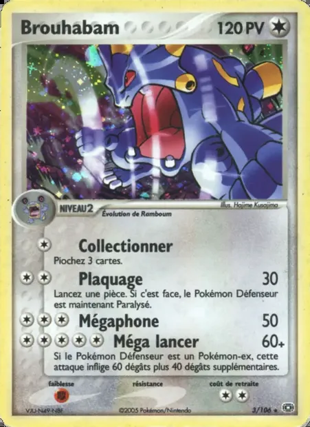 Brouhabam, carte Pokémon EM 3 — extension EX Émeraude