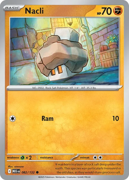 Nacli, Pokémon card MEG 082 — Mega Evolution set