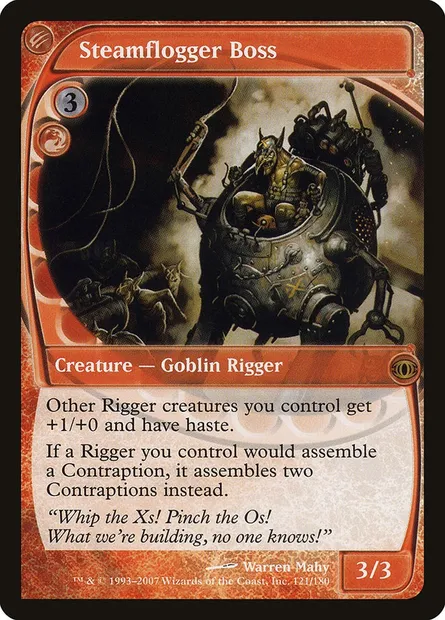 Steamflogger Boss, Magic card FUT 121 — Future Sight set