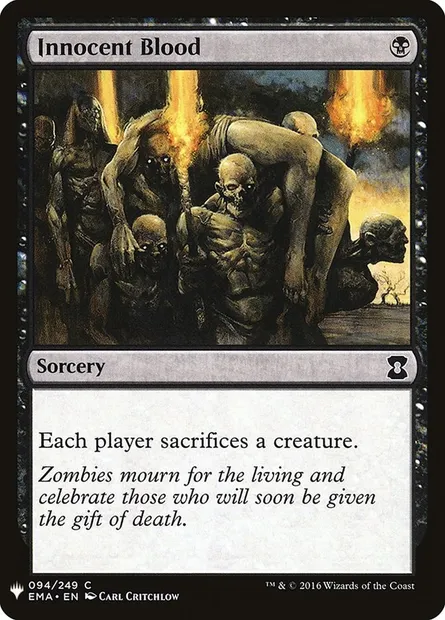 Innocent Blood, Magic card PLST EMA-94 — The List set