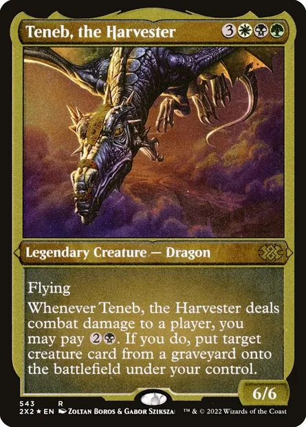 Teneb, the Harvester, Magic card 2X2 543 — Double Masters 2022 set