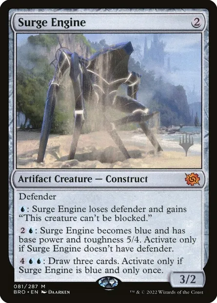 Surge Engine, Magic card PBRO 81p — The Brothers' War Promos set