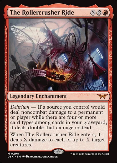 The Rollercrusher Ride, Magic card DSK 298 — Duskmourn: House of Horror set