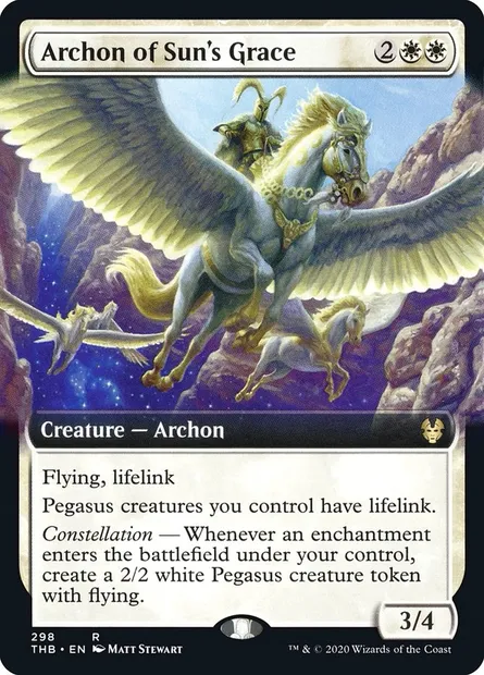 Archonte de la grâce solaire, carte Magic THB 298 — extension Theros Beyond Death