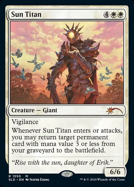 Sun Titan, Magic card SLD 1550 — Secret Lair Drop set