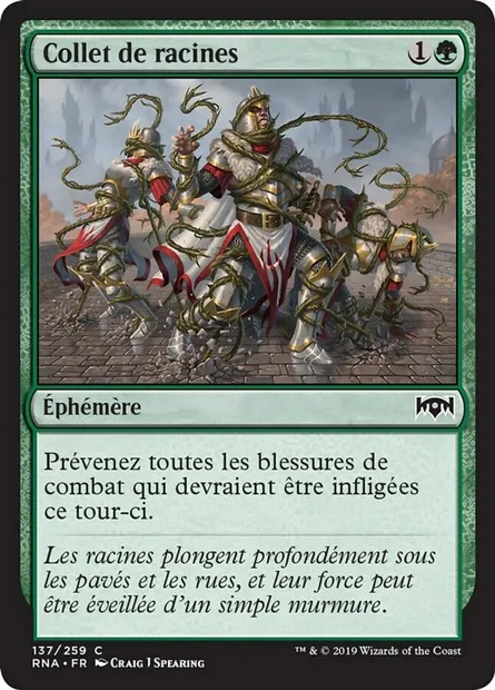 Collet de racines, carte Magic RNA 137 — extension L'allégeance de Ravnica