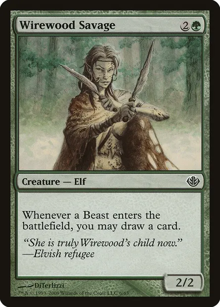Wirewood Savage, Magic card DDD 6 — Duel Decks: Garruk vs. Liliana set