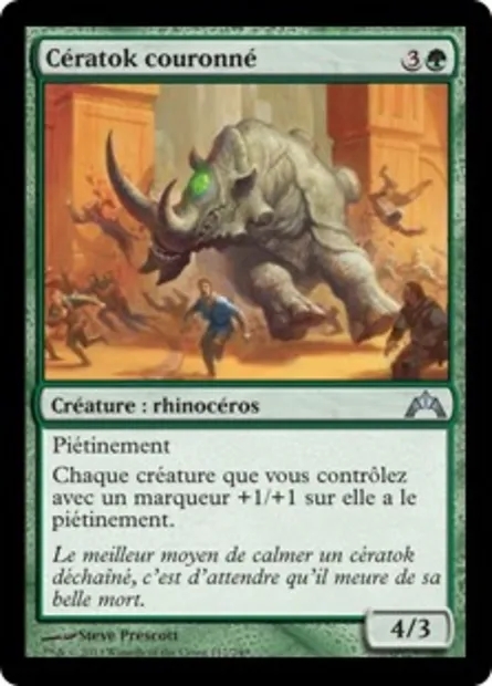 Cératok couronné, carte Magic GTC 117 — extension Insurrection