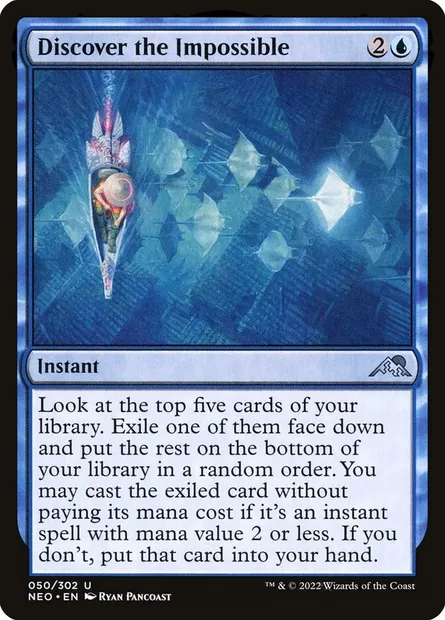 Discover the Impossible, Magic card NEO 50 — Kamigawa: Neon Dynasty set