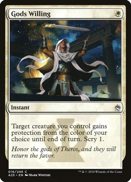 Gods Willing, Magic card A25 16 — Masters 25 set