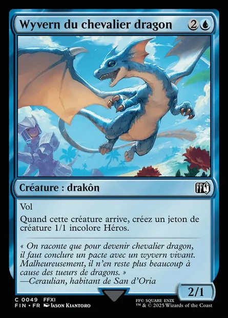 Wyvern du chevalier dragon, carte Magic FIN 49 — extension Final Fantasy