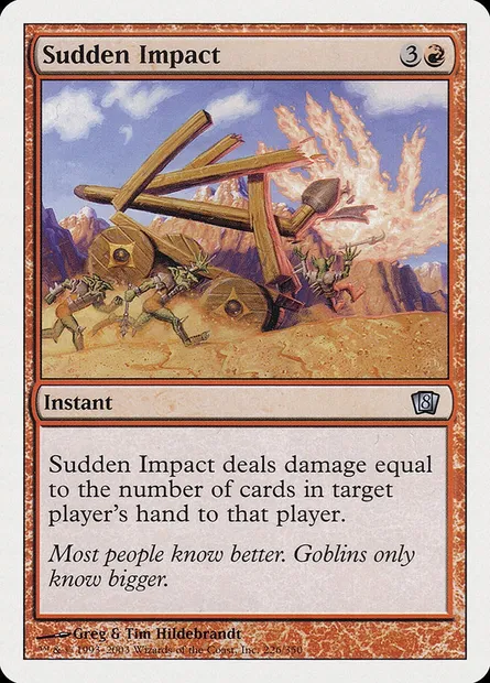 Sudden Impact, Magic card 8ED 226 — Eighth Edition set