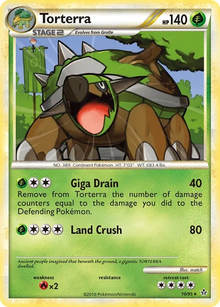 Torterra, Pokémon card UL 10 — Unleashed set