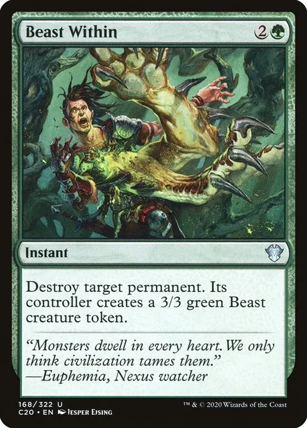 Beast Within, Magic card C20 168 — Commander 2020 set