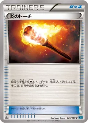 Fiery Torch, Pokémon card XY2 075 — Wild Blaze set