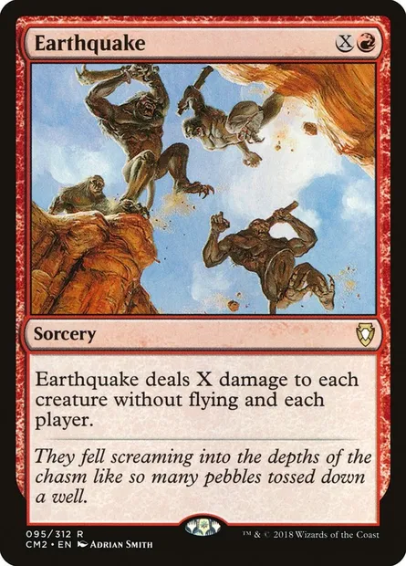 Earthquake, Magic card CM2 95 — Commander Anthology Volume II set